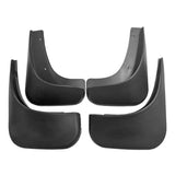 For Volkswagen Touran 2004-2015 4Pcs / Set Car Auto Soft Plastic Splash Flaps Fender Guard - Front View