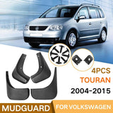 For Volkswagen Touran 2004-2015 4Pcs / Set Car Auto Soft Plastic Splash Flaps Fender Guard - Side View