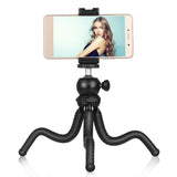 Flexible Mini Octopus Tripod with Ball Head and Phone Clamp - Side View