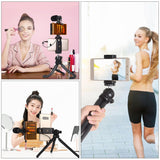 Flexible Mini Octopus Tripod with Ball Head and Phone Clamp - Close-Up Angle