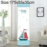 Vertical Cabinet Air Conditioning Cover - All-inclusive Fabric - 175x55x35cm - Sailboat Design - Front View