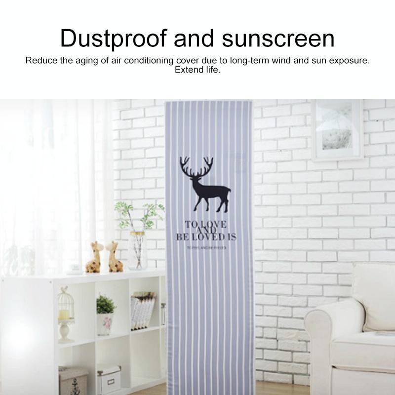 Vertical Cabinet Air Conditioning Cover - All-inclusive Fabric - 175x55x35cm - Sailboat Design