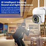 Smart Ptz Camera With 1080P Resolution And Two-Way Voice Intercom - Low Angle