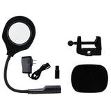 Adjustable Led Desk Magnifier Lamp for 220v Voltage - Front View