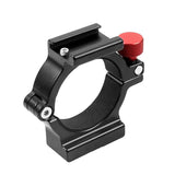 Microphone Mount for Smooth 4 Handle Gimbal Stabilizer - Hot Shoe Adapter Ring - Side View