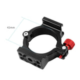 Microphone Mount for Smooth 4 Handle Gimbal Stabilizer - Hot Shoe Adapter Ring - Top-Down View