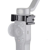 Microphone Mount for Smooth 4 Handle Gimbal Stabilizer - Hot Shoe Adapter Ring - Low Angle
