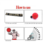 4-In-1 Head-Mounted Boxing Ball Set For Speed Training And Reaction - 45-Degree Angle