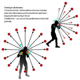 4-In-1 Head-Mounted Boxing Ball Set For Speed Training And Reaction - Close-Up Angle