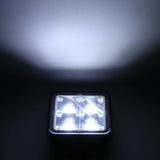 Car Square Work Light With 4 Cob Lamp Beads - Close-Up Angle
