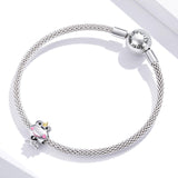 925 Sterling Silver Frog Prince Charm For Diy Bracelets & Necklaces - Close-Up Angle
