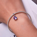 Retro Love Diy Bracelet With Beaded Accents - 45-Degree Angle