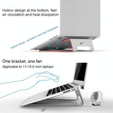 Aluminum Laptop Stand with Cooling - 45-Degree Angle