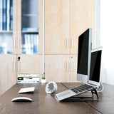 Aluminum Laptop Stand with Cooling - Low Angle