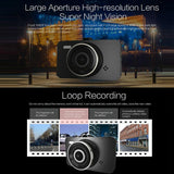 3 Car Dash Cam with 1080p Hd Night Vision & 170 Degree View - Top-Down View