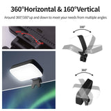 Rechargeable Video Conference Lighting - Three Colour Temperature Dimming - Rear View