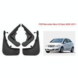 For Mercedes-Benz B200 2008-2011 4Pcs / Set Car Auto Soft Plastic Splash Flaps Fender Guard - Side View