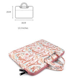 Waterproof Canvas Laptop Handbag - Fits 13.3 Inch - Top-Down View