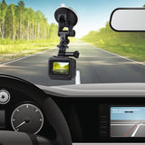Universal Suction Cup Mount for Action Cameras with Tripod Adapter and Storage Bag - 45-Degree Angle