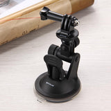 Universal Suction Cup Mount for Action Cameras with Tripod Adapter and Storage Bag