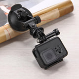 Universal Suction Cup Mount for Action Cameras with Tripod Adapter and Storage Bag - Extra Image