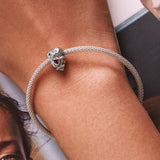 925 Sterling Silver Owl Beads For Diy Bracelets & Necklaces - Low Angle