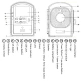 2mp Time Lapse Camera with 2.4 Tft Screen - Low Angle