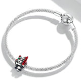925 Sterling Silver Tiger & Panda Bead Bracelet / Necklace Add Ons - 45-Degree Angle