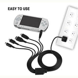 Universal 5-in-1 Usb Charger for Wii u 3ds Nds Psp - Side View