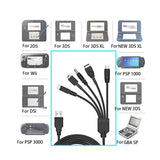 Universal 5-in-1 Usb Charger for Wii u 3ds Nds Psp - Rear View