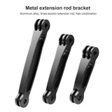 10.8cm Aluminum Extension Arm for Gopro Insta360 Dji Action Cameras - Top-Down View