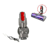 V8 V10 Vacuum Direct Drive Head Elbow Connector With Wheels Repair Parts - Front View