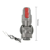 V8 V10 Vacuum Direct Drive Head Elbow Connector With Wheels Repair Parts - 45-Degree Angle