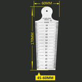 Stainless Steel Taper Gauge for Inspection and Measurement - Top-Down View