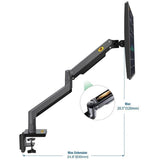 Adjustable Aluminum Monitor Holder - Rotatable 22-40 Inches - Top-Down View