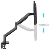 Adjustable Aluminum Monitor Holder - Rotatable 22-40 Inches - Rear View