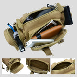 10L Outdoor Sports Waist Bag Multifunction Messenger Bag - Rear View