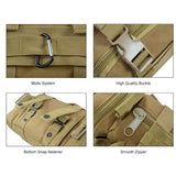 10L Outdoor Sports Waist Bag Multifunction Messenger Bag - Close-Up Angle
