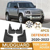 For Landrover Defender 2020-2022 4Pcs / Set Car Auto Soft Plastic Splash Flaps Fender Guard - Side View