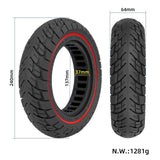 10 Electric Scooter with Non-slip Solid Tyre for Off-road Adventures - Top-Down View
