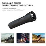 Motorcycle Helmet Camera with Flashlight and Compass - Hd Sports Video Recorder