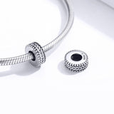 925 Sterling Silver Retro Wheat Ears Beaded Bracelet For Girls - Close-Up Angle
