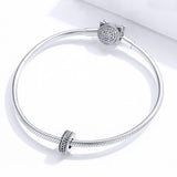 925 Sterling Silver Retro Wheat Ears Beaded Bracelet For Girls - Low Angle