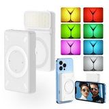 V17 Live Broadcast Magnetic Phone Photography Lamp with Rgb Led Fill Light - Front View