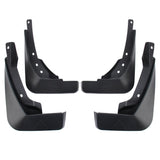 4 Pcs Car Auto Semi-Rigid Pvc Splash Flaps Fender Guard For Audi A4L 2016 Version - Front View