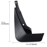 4 Pcs Car Auto Semi-Rigid Pvc Splash Flaps Fender Guard For Audi A4L 2016 Version - Side View