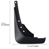 4 Pcs Car Auto Semi-Rigid Pvc Splash Flaps Fender Guard For Audi A4L 2016 Version - 45-Degree Angle