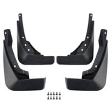 4 Pcs Car Auto Semi-Rigid Pvc Splash Flaps Fender Guard For Audi A4L 2016 Version