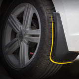 4 Pcs Car Auto Semi-Rigid Pvc Splash Flaps Fender Guard For Audi A4L 2016 Version - Extra Image