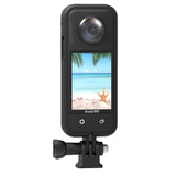 Panoramic Sports Camera with Plastic Protection for Insta360 X3 - Front View